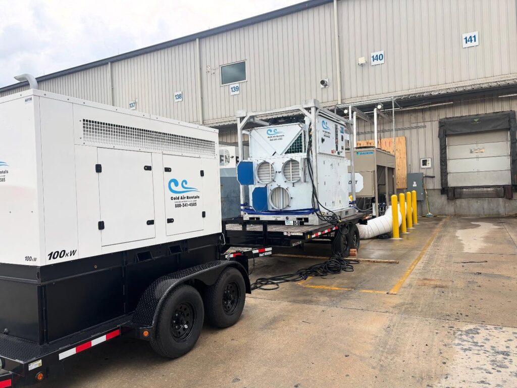 Cold Air Rentals Generator & 30-Ton Air Conditioner