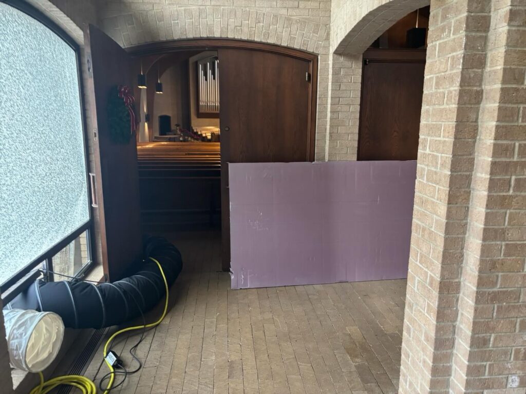 Heating vents inside of church