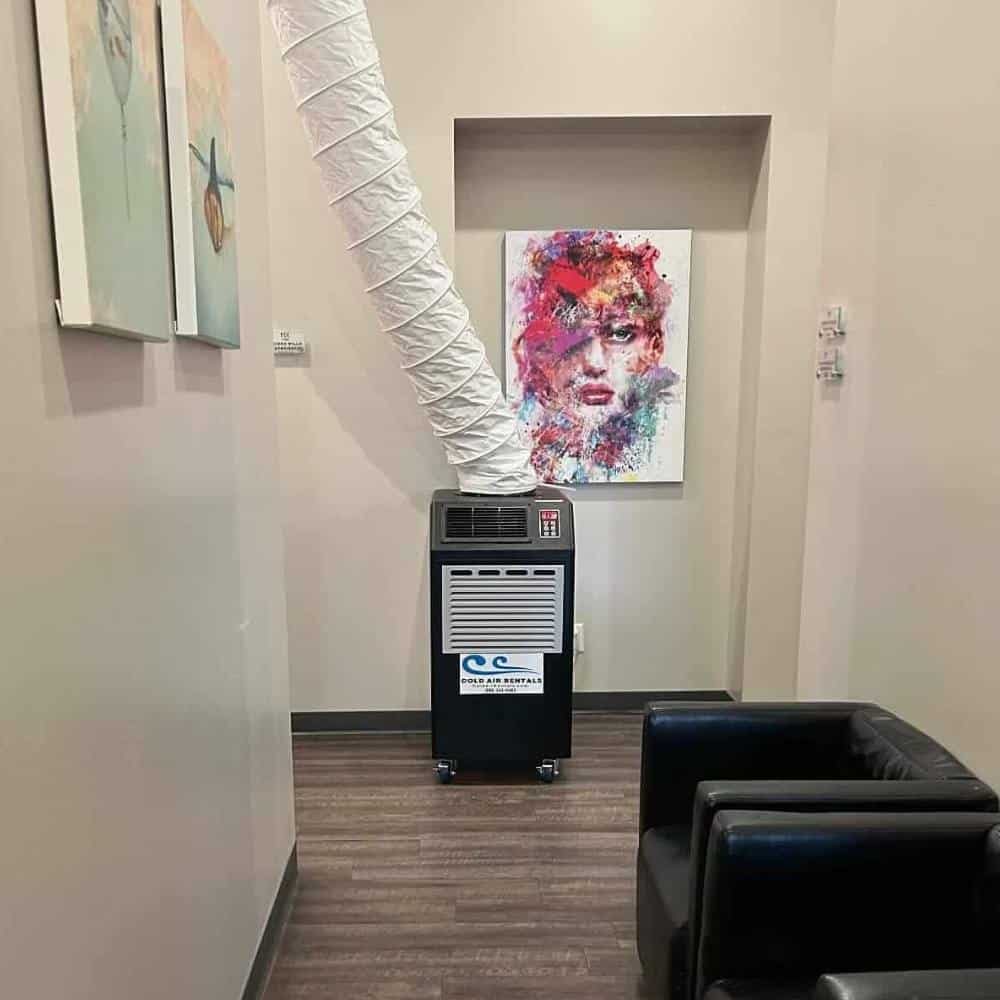 spot cooler in salon